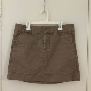 brown skirt with pockets size 4